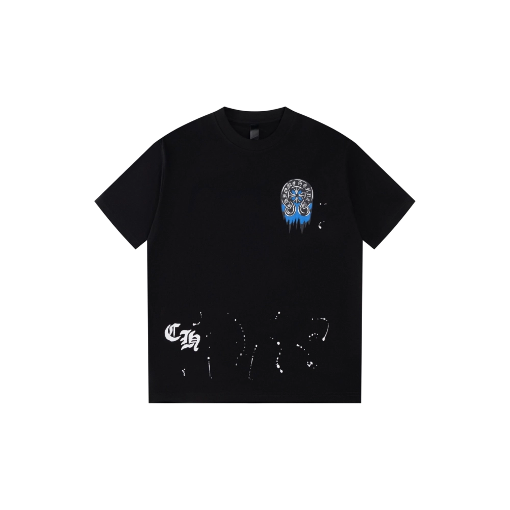 Chrome Hearts T Shirts Splash Graffiti Print  ,Chrome Hearts T Shirt,Tshirt,APPAREL