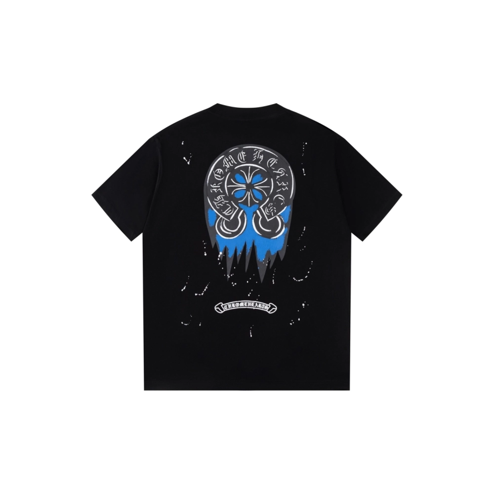 Chrome Hearts T Shirts Splash Graffiti Print  ,Chrome Hearts T Shirt,Tshirt,APPAREL