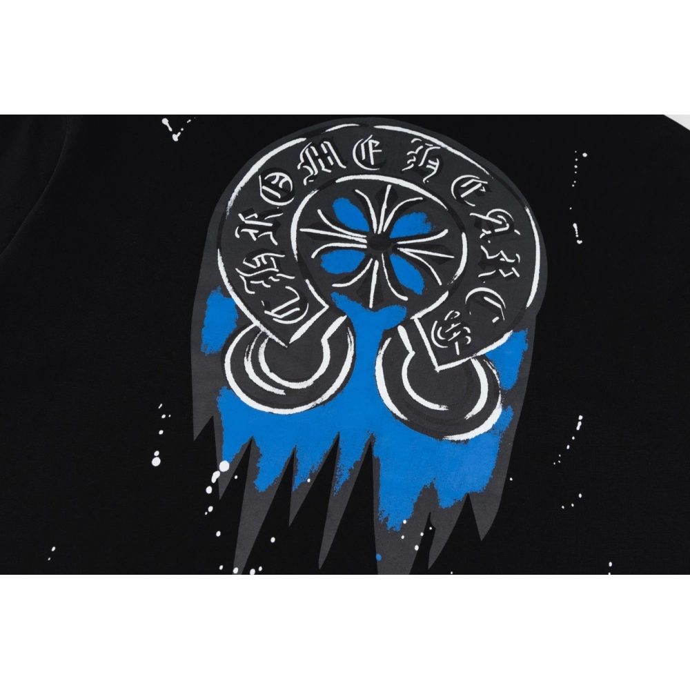 Chrome Hearts T Shirts Splash Graffiti Print  ,Chrome Hearts T Shirt,Tshirt,APPAREL