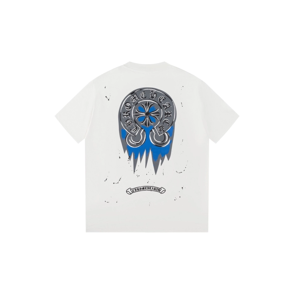 Chrome Hearts T Shirts Splash Graffiti Print  ,Chrome Hearts T Shirt,Tshirt,APPAREL