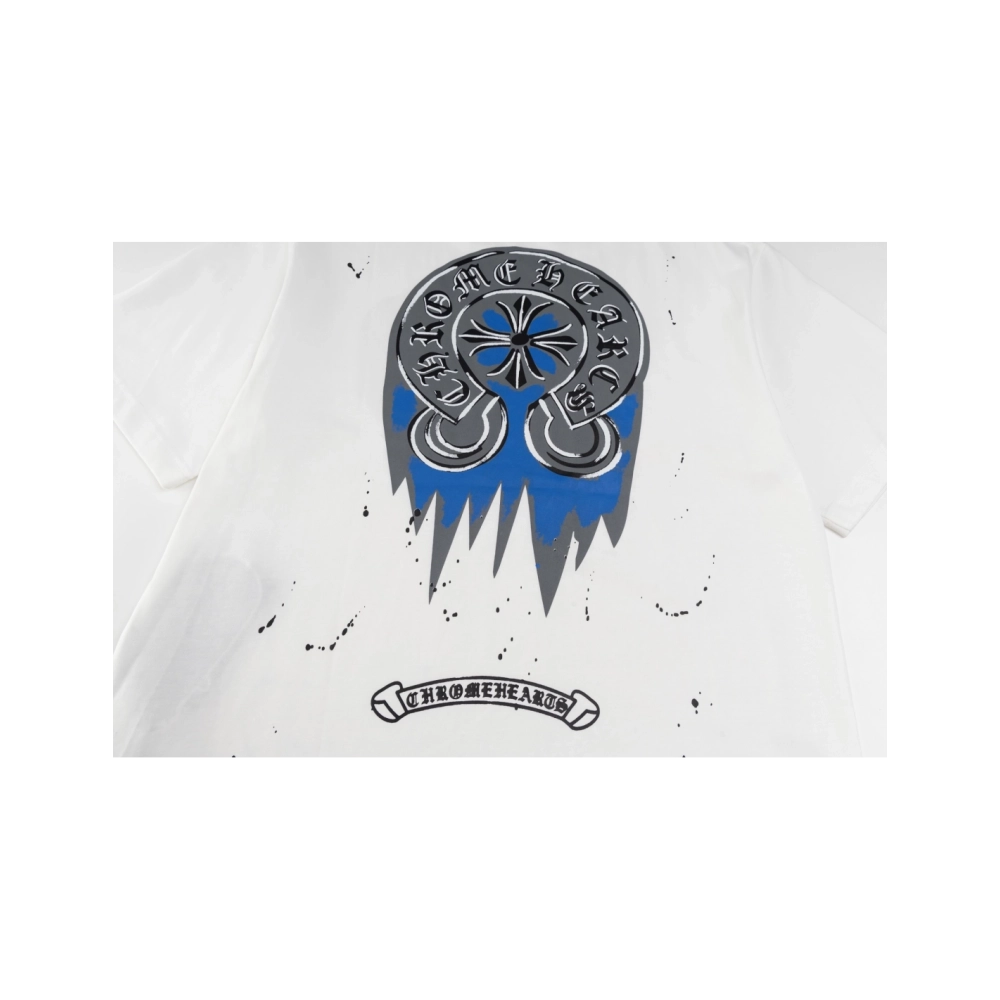 Chrome Hearts T Shirts Splash Graffiti Print  ,Chrome Hearts T Shirt,Tshirt,APPAREL