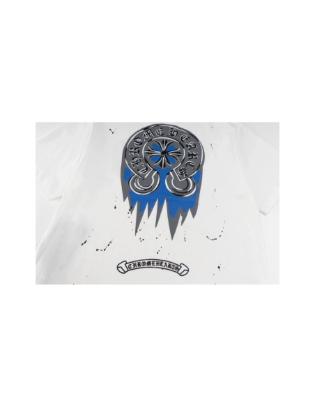 Chrome Hearts T Shirts Splash Graffiti Print  ,Chrome Hearts T Shirt,Tshirt,APPAREL