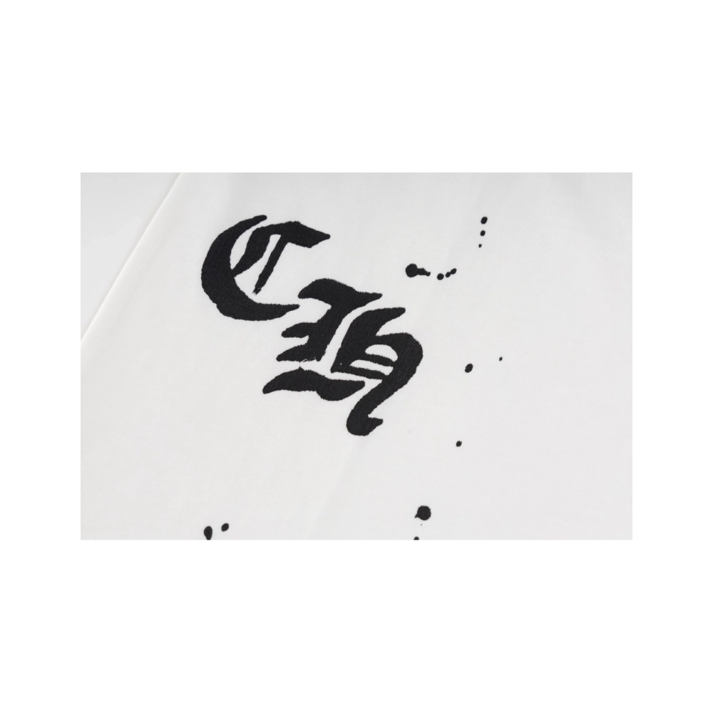 Chrome Hearts T Shirts Splash Graffiti Print  ,Chrome Hearts T Shirt,Tshirt,APPAREL