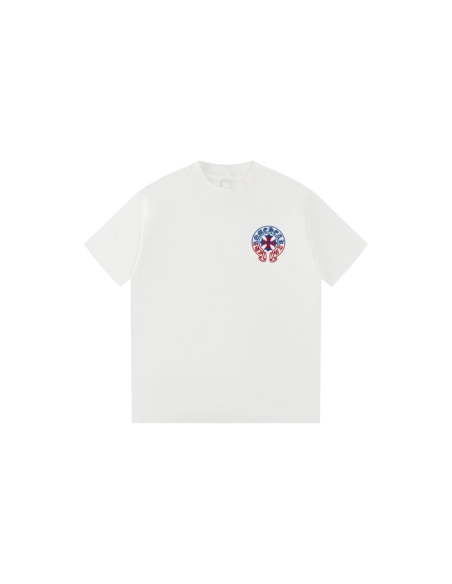 Chrome Hearts T Shirts Heavy Embroidery Horseshoe  ,Chrome Hearts T Shirt,Tshirt,APPAREL