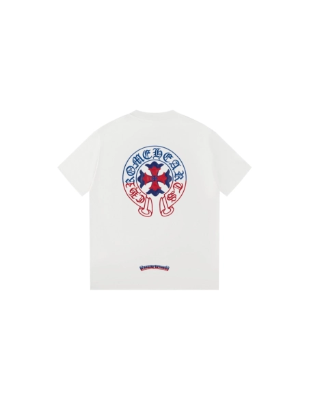 Chrome Hearts T Shirts Heavy Embroidery Horseshoe  ,Chrome Hearts T Shirt,Tshirt,APPAREL