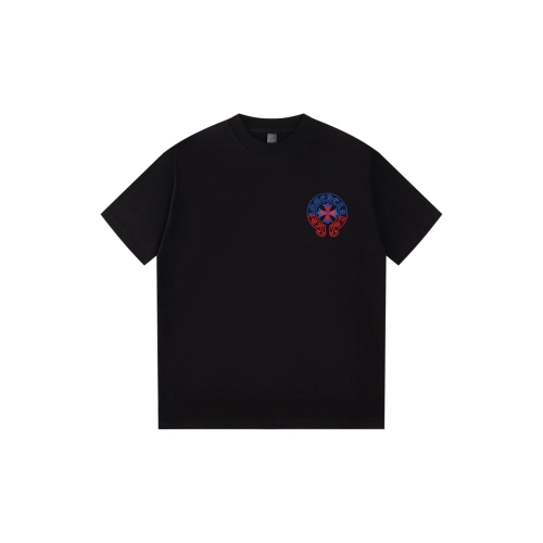 Chrome Hearts T Shirts Heavy Embroidery Horseshoe  ,Chrome Hearts T Shirt,Tshirt,APPAREL