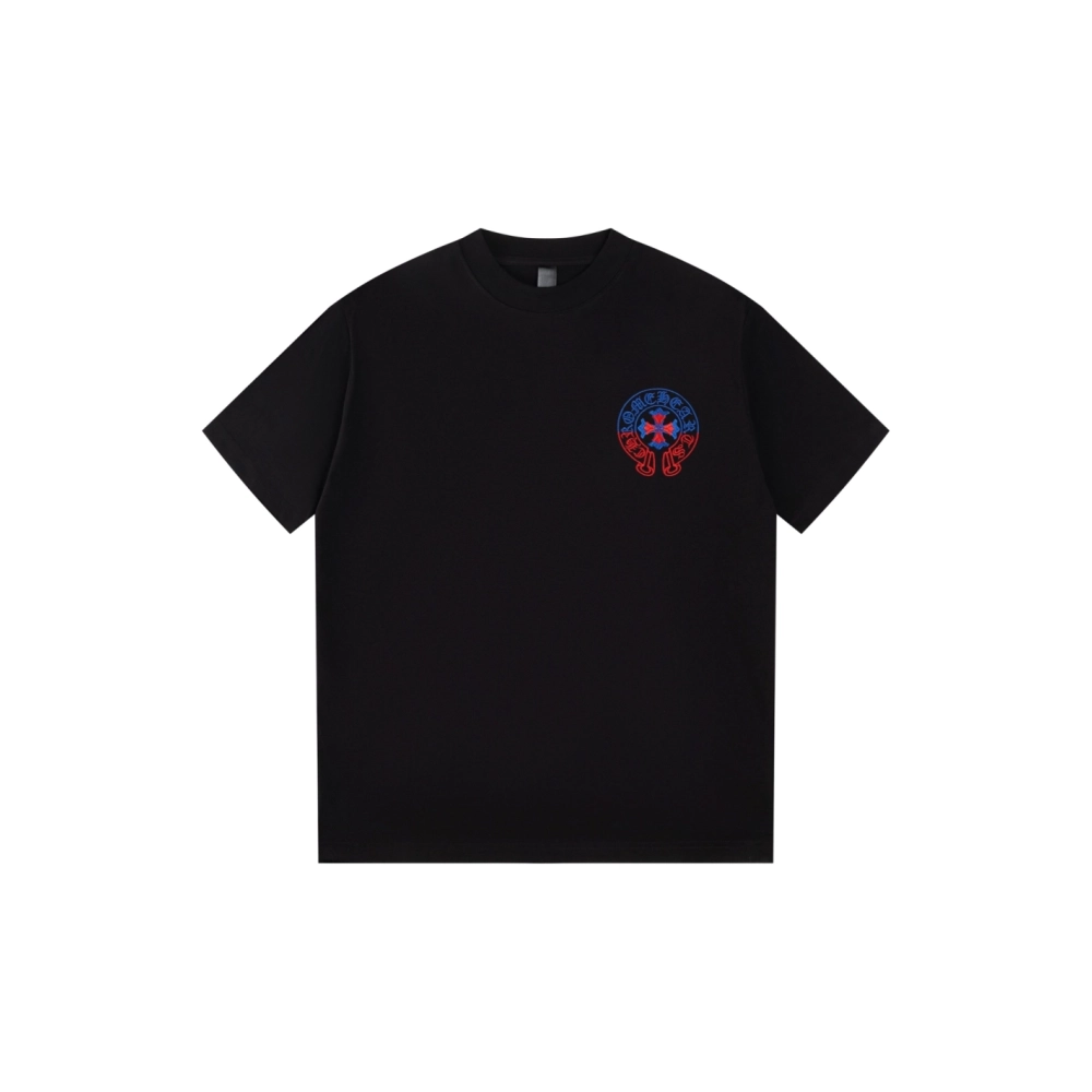 Chrome Hearts T Shirts Heavy Embroidery Horseshoe  ,Chrome Hearts T Shirt,Tshirt,APPAREL