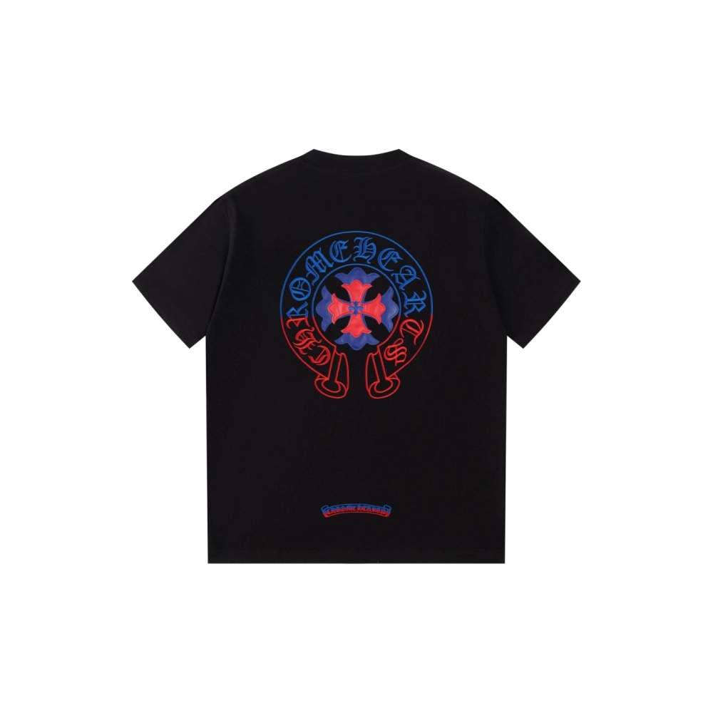 Chrome Hearts T Shirts Heavy Embroidery Horseshoe  ,Chrome Hearts T Shirt,Tshirt,APPAREL