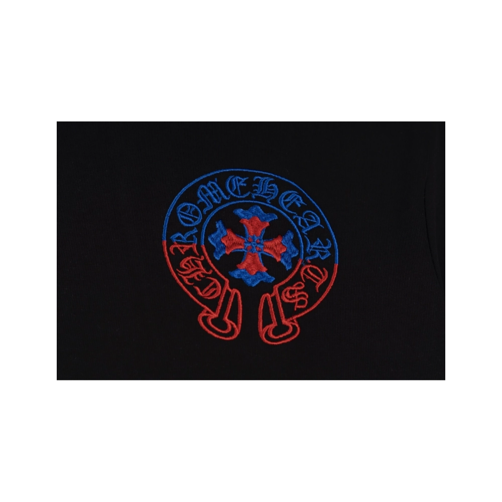Chrome Hearts T Shirts Heavy Embroidery Horseshoe  ,Chrome Hearts T Shirt,Tshirt,APPAREL