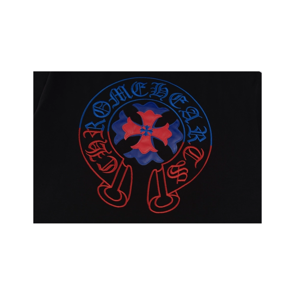 Chrome Hearts T Shirts Heavy Embroidery Horseshoe  ,Chrome Hearts T Shirt,Tshirt,APPAREL