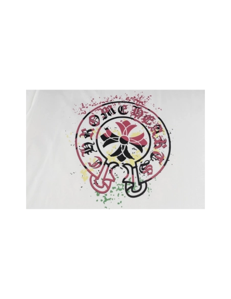 Chrome Hearts T Shirts Graffiti Horseshoe Print  ,Chrome Hearts T Shirt,Tshirt,APPAREL
