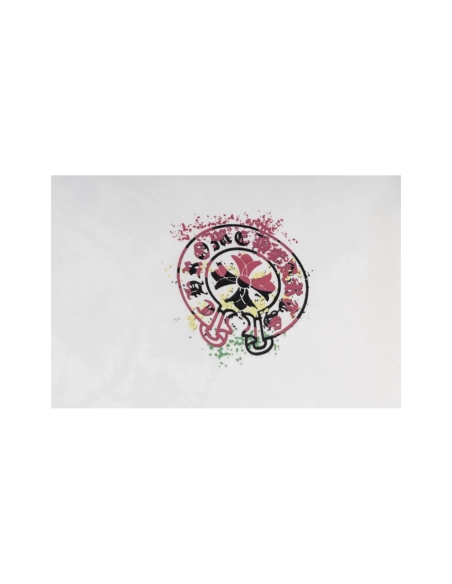 Chrome Hearts T Shirts Graffiti Horseshoe Print  ,Chrome Hearts T Shirt,Tshirt,APPAREL