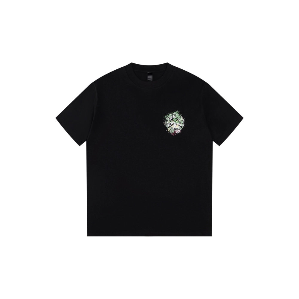 Chrome Hearts T Shirts Graffiti Horseshoe Print  ,Chrome Hearts T Shirt,Tshirt,APPAREL