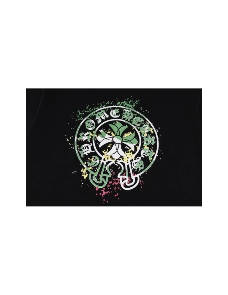 Chrome Hearts T Shirts Graffiti Horseshoe Print  ,Chrome Hearts T Shirt,Tshirt,APPAREL