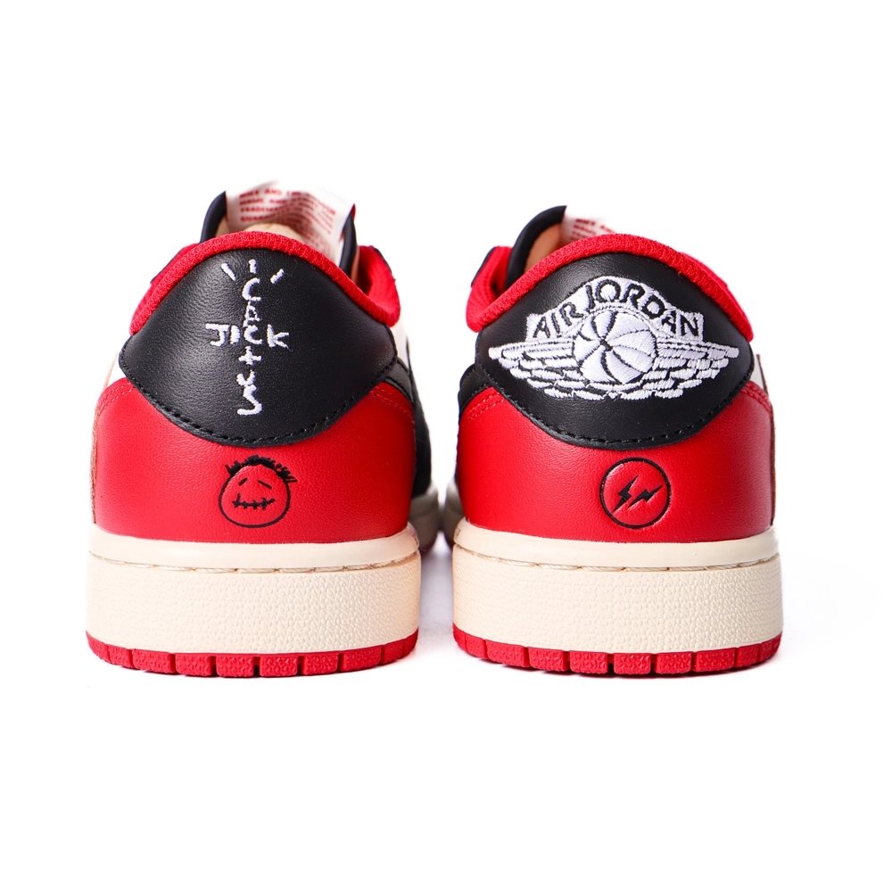 Travis Scott Air Jordan 1 Low Black Red DM7866-166,AIR JORDAN 1 LOW,Air Jordan