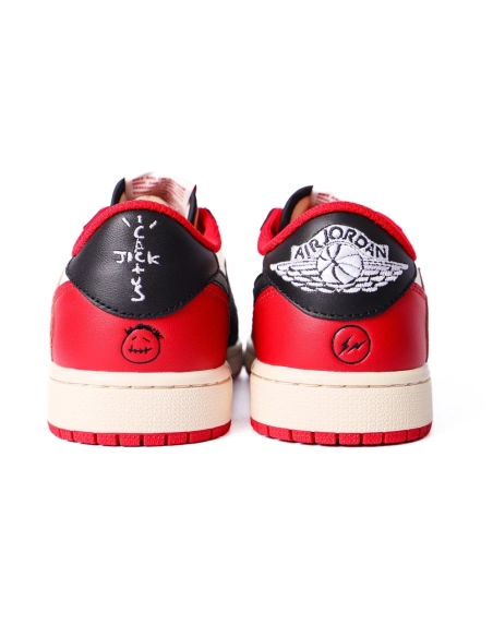 Travis Scott Air Jordan 1 Low Black Red DM7866-166,AIR JORDAN 1 LOW,Air Jordan
