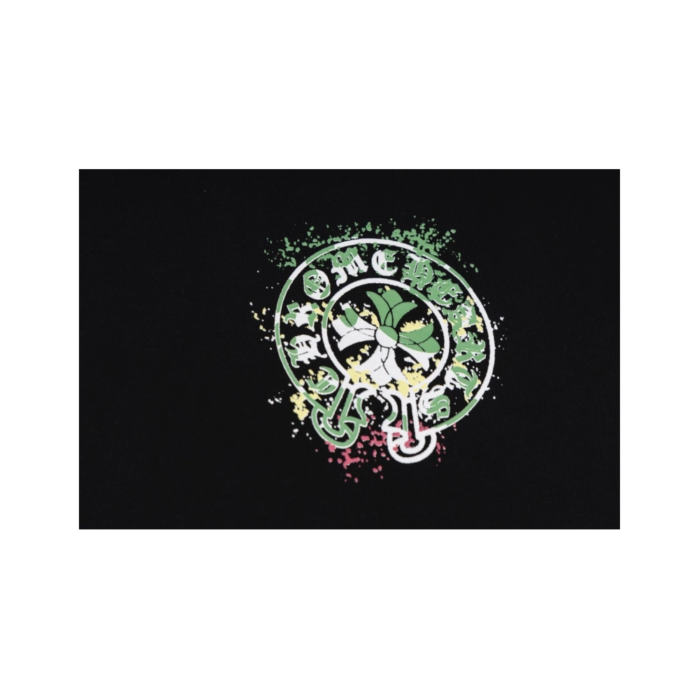 Chrome Hearts T Shirts Graffiti Horseshoe Print  ,Chrome Hearts T Shirt,Tshirt,APPAREL