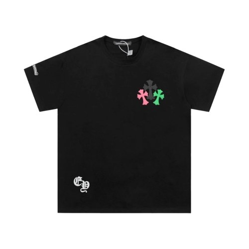 Chrome Hearts T Shirts Rainbow Cross Print  ,Chrome Hearts T Shirt,Tshirt,APPAREL