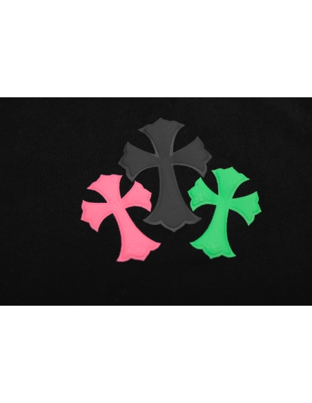 Chrome Hearts T Shirts Rainbow Cross Print  ,Chrome Hearts T Shirt,Tshirt,APPAREL