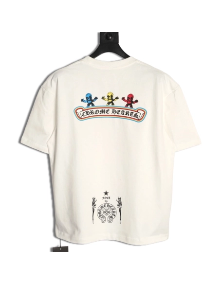 Chrome Hearts T Shirts Colorful Skull  ,Chrome Hearts T Shirt,Tshirt,APPAREL