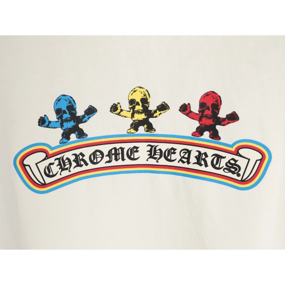 Chrome Hearts T Shirts Colorful Skull  ,Chrome Hearts T Shirt,Tshirt,APPAREL