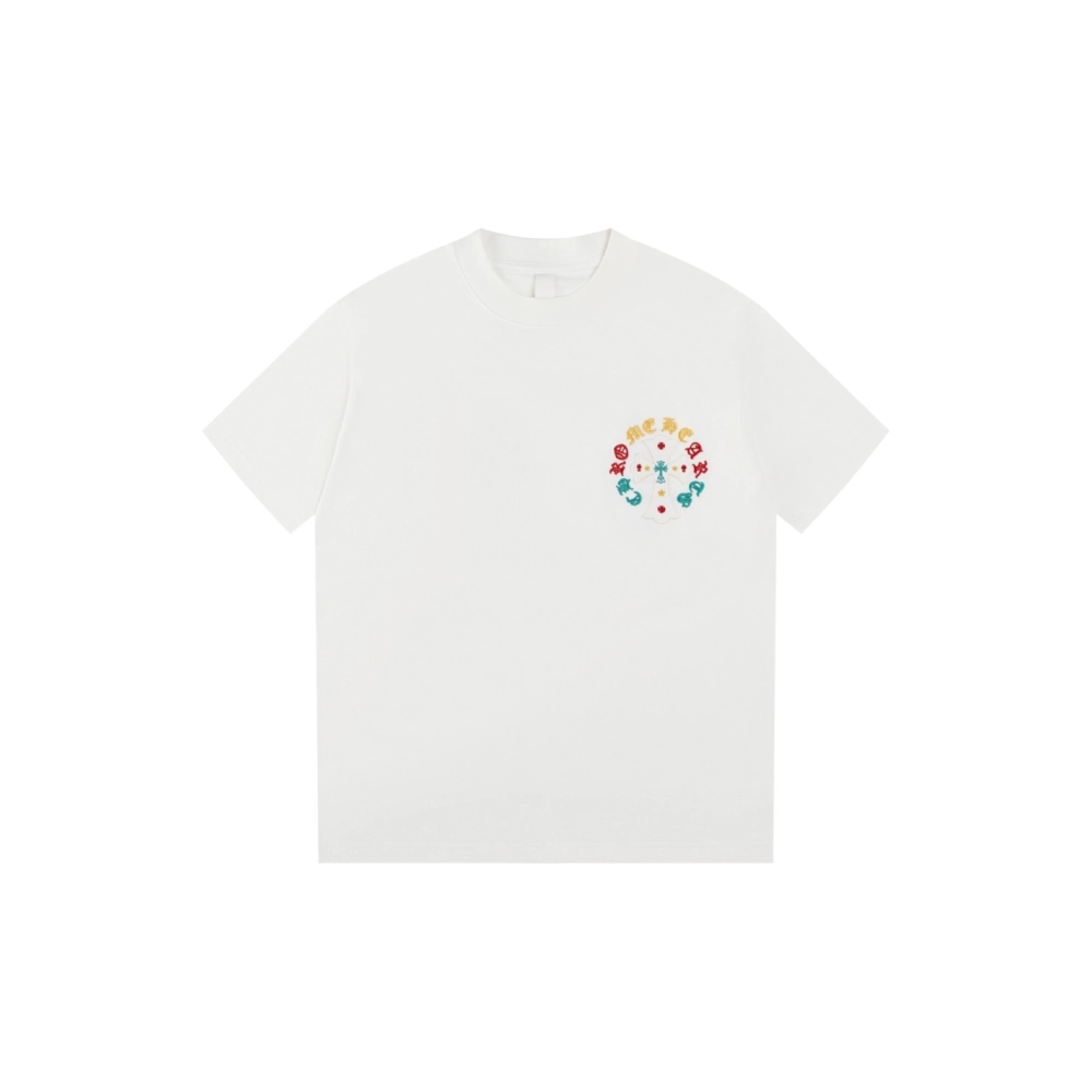 Chrome Hearts T Shirts Heavy Embroidery Horseshoe  ,Chrome Hearts T Shirt,Tshirt,APPAREL