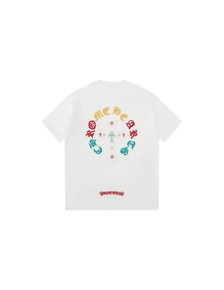 Chrome Hearts T Shirts Heavy Embroidery Horseshoe  ,Chrome Hearts T Shirt,Tshirt,APPAREL
