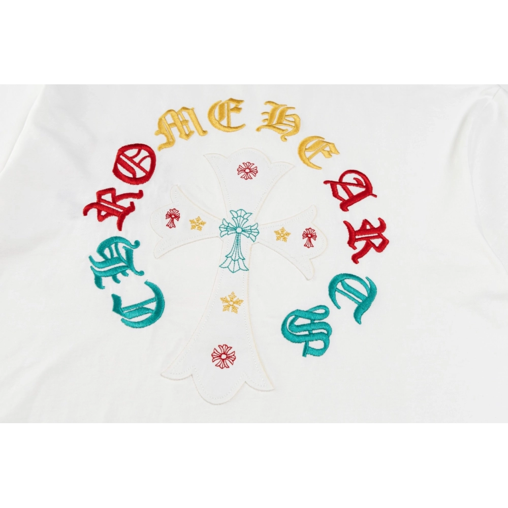Chrome Hearts T Shirts Heavy Embroidery Horseshoe  ,Chrome Hearts T Shirt,Tshirt,APPAREL
