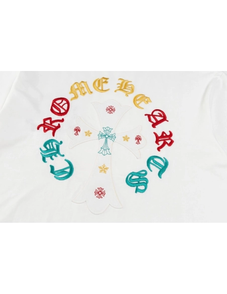 Chrome Hearts T Shirts Heavy Embroidery Horseshoe  ,Chrome Hearts T Shirt,Tshirt,APPAREL