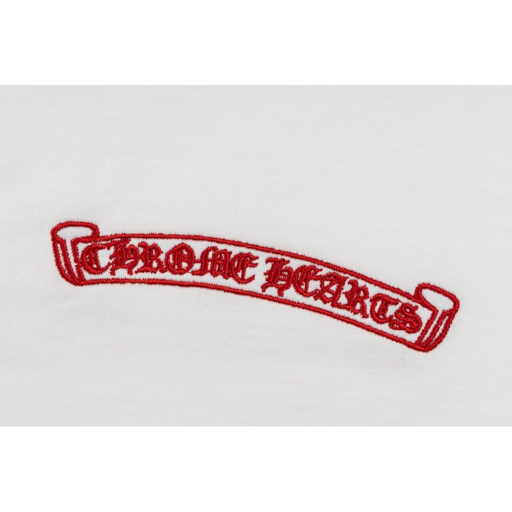 Chrome Hearts T Shirts Heavy Embroidery Horseshoe  ,Chrome Hearts T Shirt,Tshirt,APPAREL