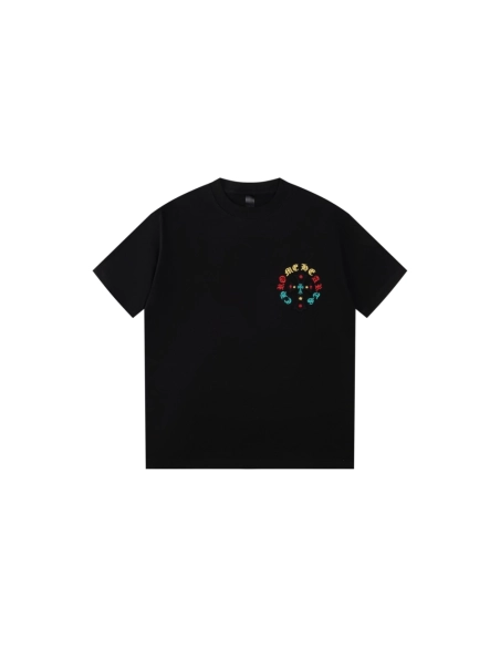 Chrome Hearts T Shirts Heavy Embroidery Horseshoe,Chrome Hearts T Shirt,Tshirt,APPAREL