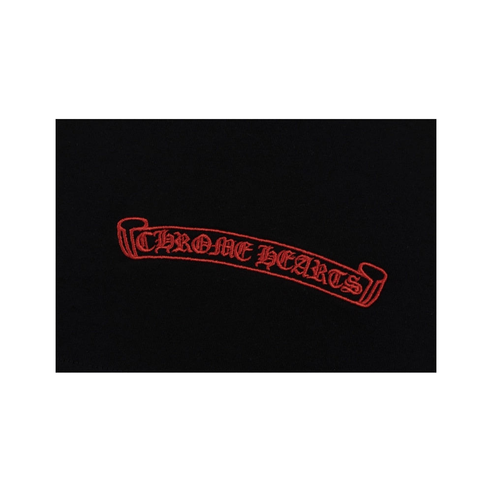 Chrome Hearts T Shirts Heavy Embroidery Horseshoe,Chrome Hearts T Shirt,Tshirt,APPAREL