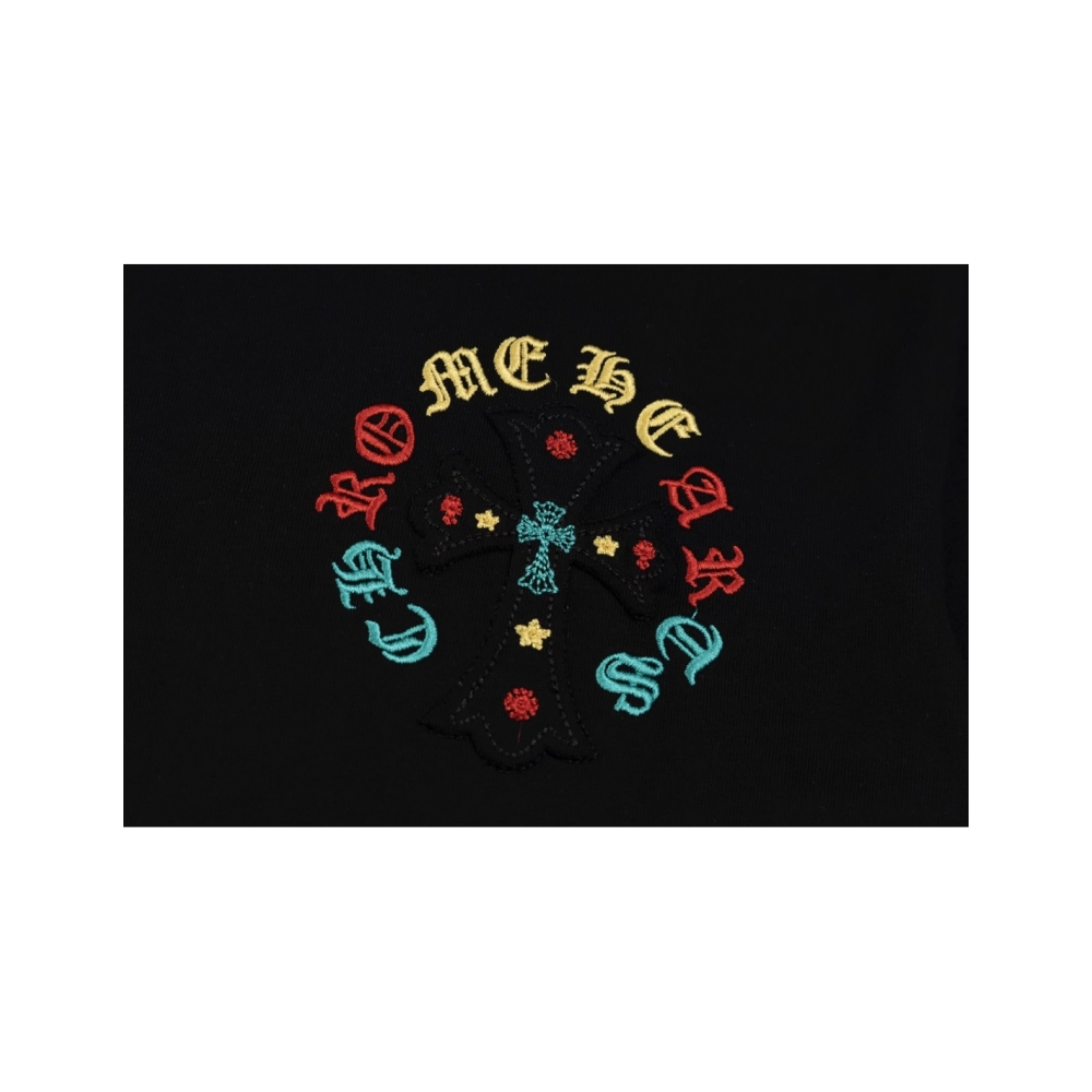Chrome Hearts T Shirts Heavy Embroidery Horseshoe,Chrome Hearts T Shirt,Tshirt,APPAREL