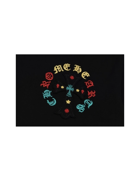 Chrome Hearts T Shirts Heavy Embroidery Horseshoe,Chrome Hearts T Shirt,Tshirt,APPAREL