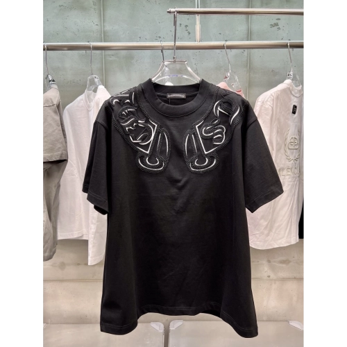 Chrome Hearts T Shirts Black White 001  ,Chrome Hearts T Shirt,Tshirt,APPAREL