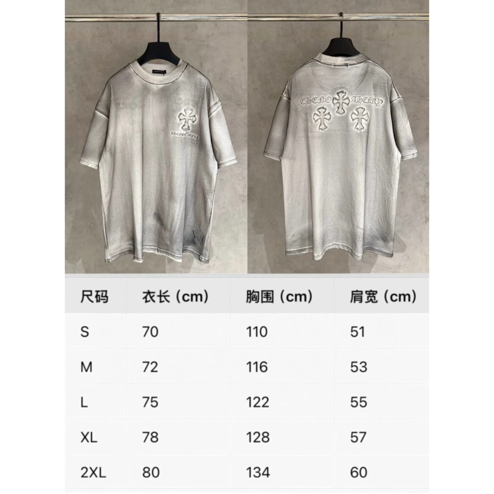 Chrome Hearts T Shirts New Embroidery T-Shirt  ,Chrome Hearts T Shirt,Tshirt,APPAREL