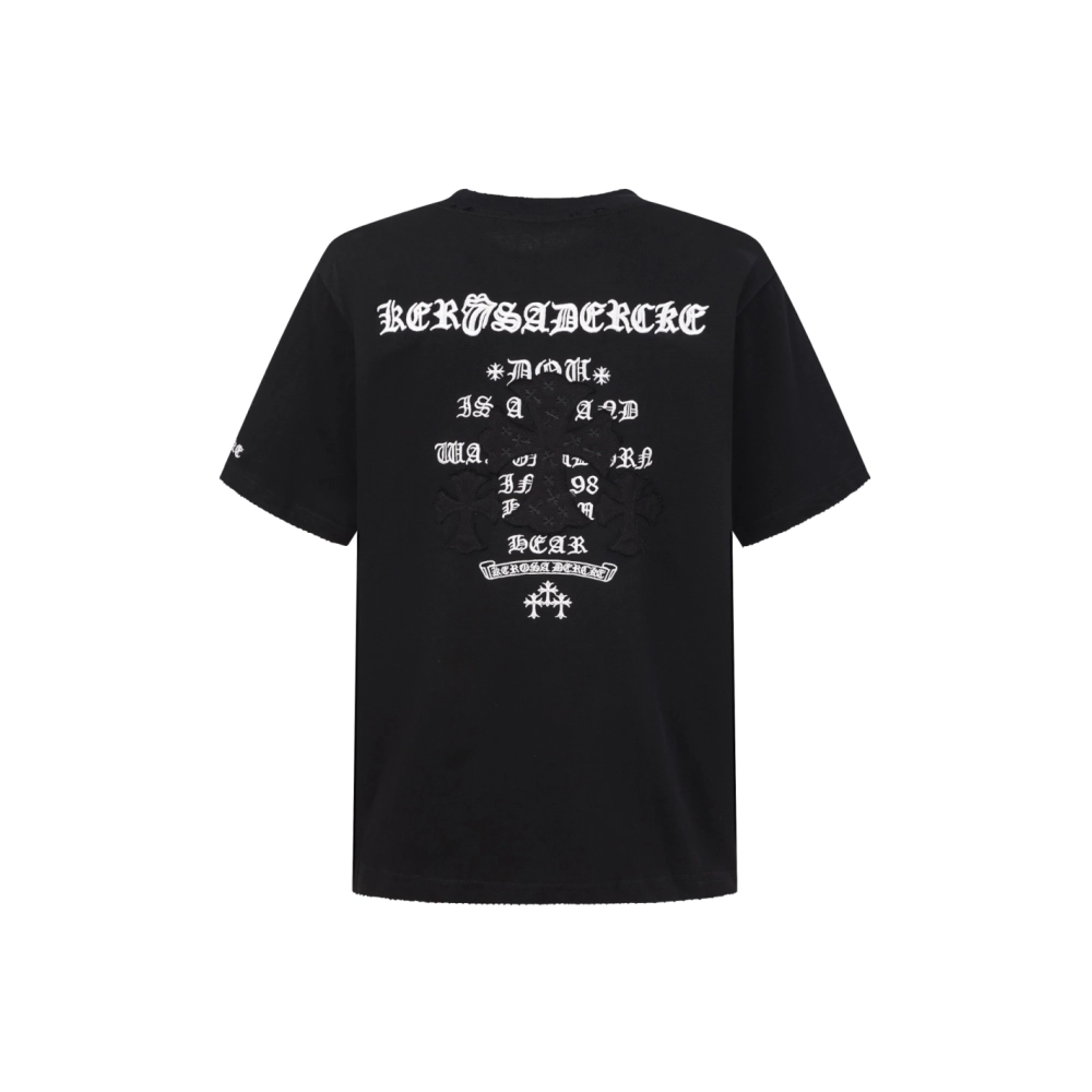 Chrome Hearts T Shirts 2026SS Heavy Embroidery Short Sleeve T-Shirt  ,Chrome Hearts T Shirt,Tshirt,APPAREL
