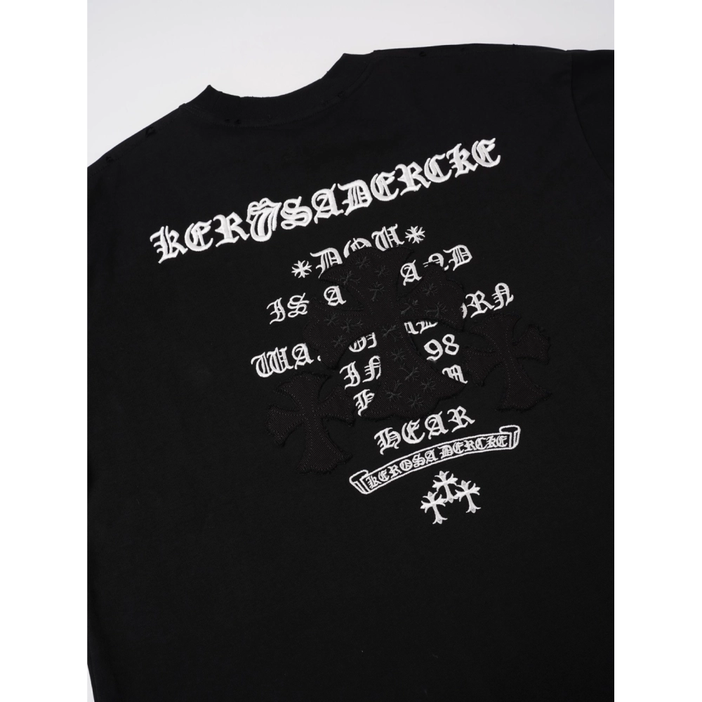 Chrome Hearts T Shirts 2026SS Heavy Embroidery Short Sleeve T-Shirt  ,Chrome Hearts T Shirt,Tshirt,APPAREL