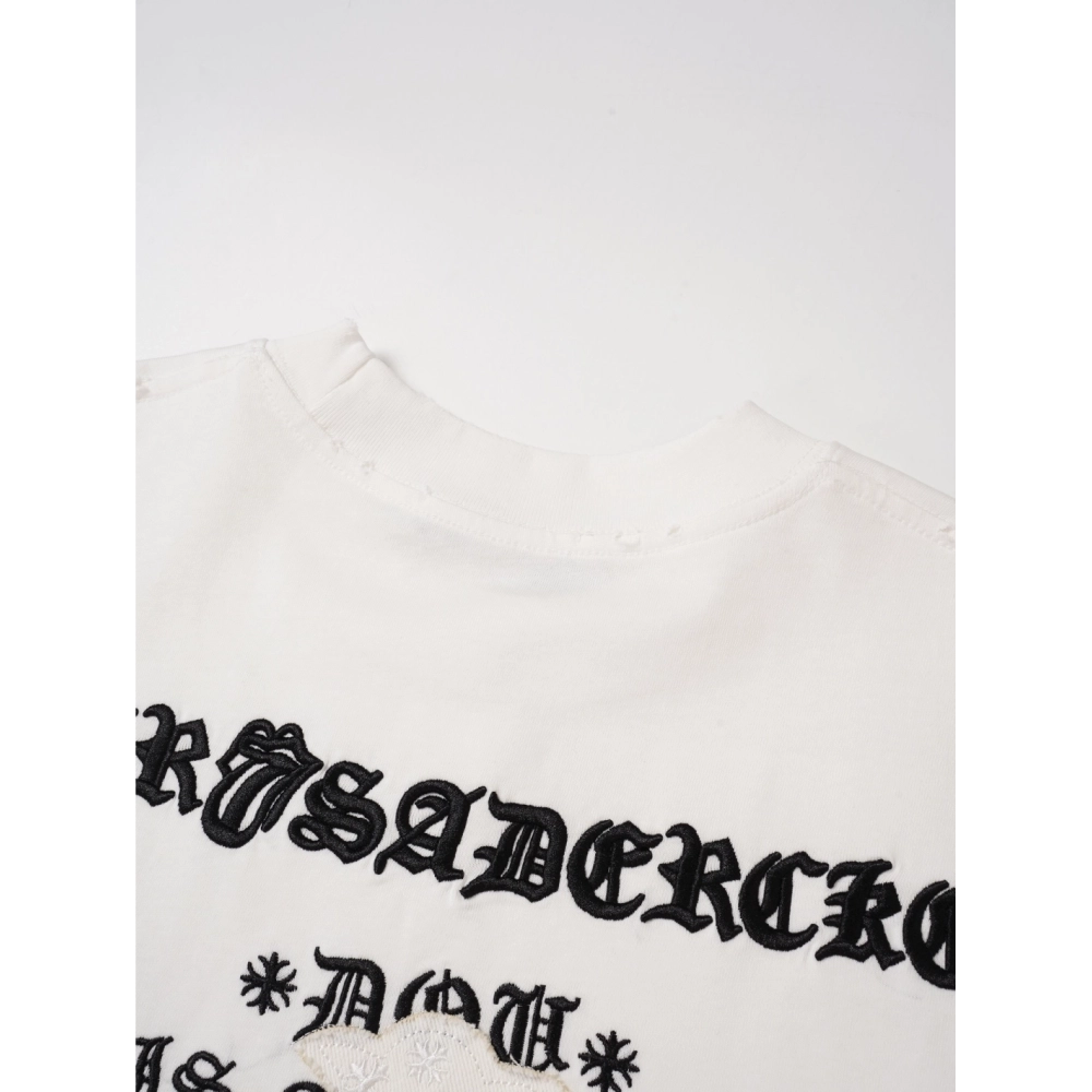 Chrome Hearts T Shirts 2026SS Heavy Embroidery Short Sleeve T-Shirt  ,Chrome Hearts T Shirt,Tshirt,APPAREL