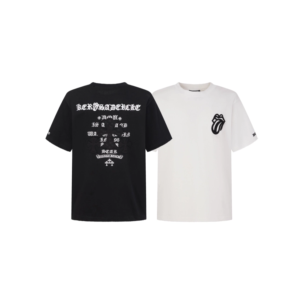 Chrome Hearts T Shirts 2026SS Heavy Embroidery Short Sleeve T-Shirt  ,Chrome Hearts T Shirt,Tshirt,APPAREL