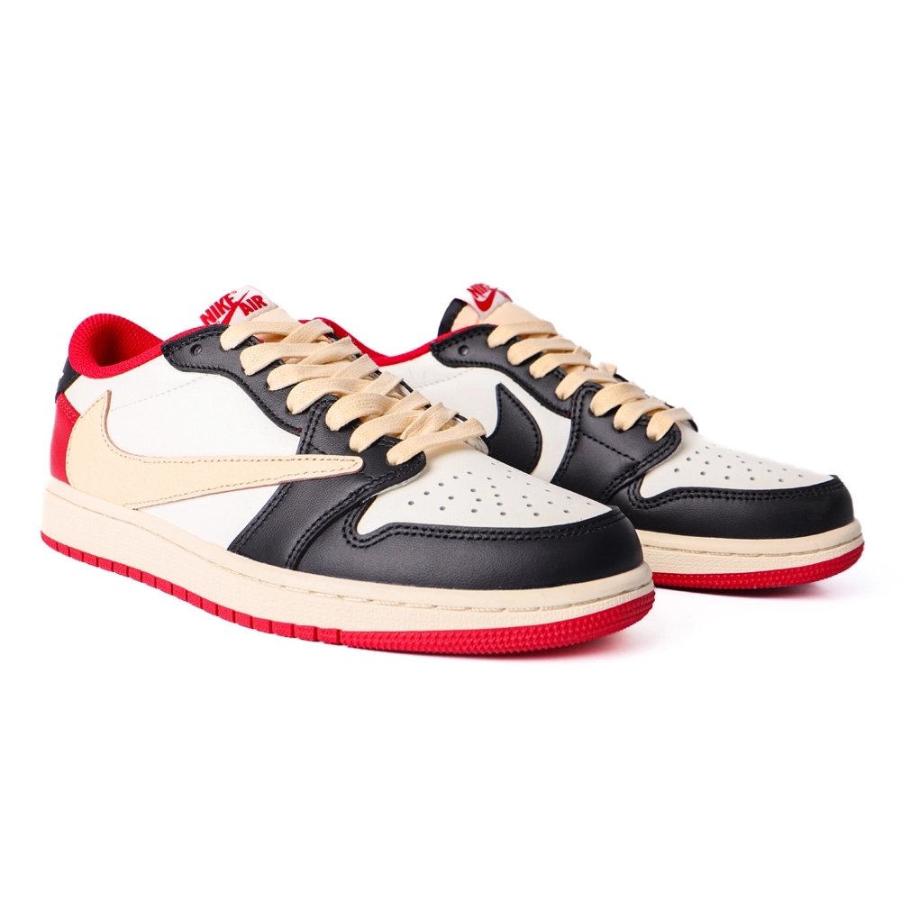 Travis Scott Air Jordan 1 Low Black Red DM7866-166,AIR JORDAN 1 LOW,Air Jordan