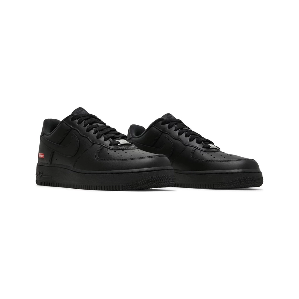 Supreme x Air Force 1 Low Box Logo Black,NIKE AIR FORCE,NIKE SHOES Reps