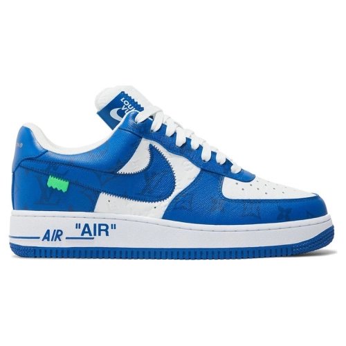 Louis Vuitton x Air Force 1 Low White Team Royal,NIKE AIR FORCE,NIKE SHOES Reps