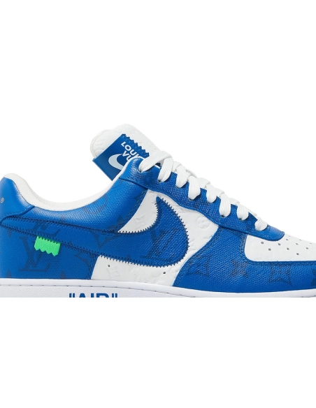 Louis Vuitton x Air Force 1 Low White Team Royal,NIKE AIR FORCE,NIKE SHOES Reps
