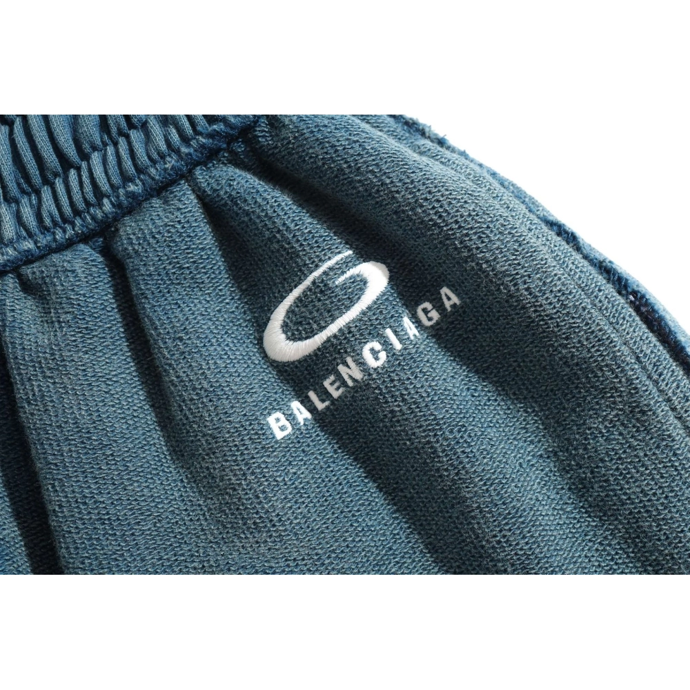 Balenciaga Embroidered Waistband Letter Shorts