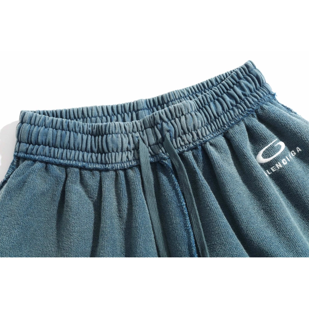 Balenciaga Embroidered Waistband Letter Shorts