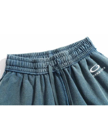 Balenciaga Embroidered Waistband Letter Shorts