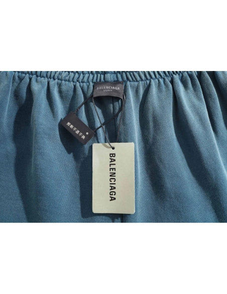 Balenciaga Embroidered Waistband Letter Shorts