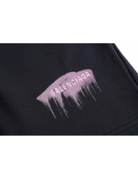 Balenciaga Embroidered Splatter Ink Beach Shorts