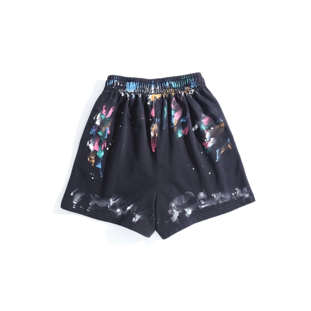 Balenciaga Hand-Painted Graffiti Splatter Shorts